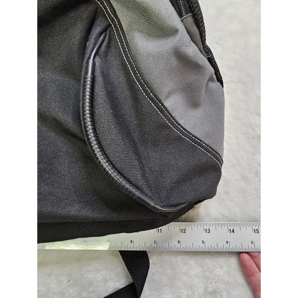 Nike Unisex‎ Gray Black Blue Nylon Backpack 2008 Gymbag Sports